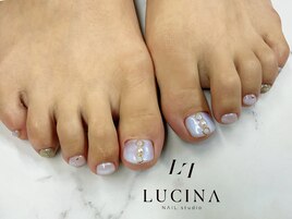 c-12 ブライダルフットネイル