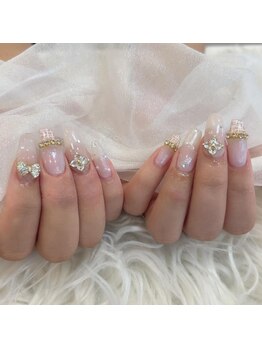 リンドネイル バイ モカ アンド ララ(Lind nail by moca and LaLa)/ツイードネイル