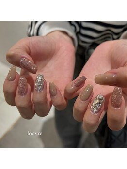 ルーヴル(LOUVRE)/pink×beige &nbsp;nail♪