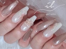 イル 神戸店/マグネット×ぷっくりネイル