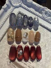 1月大人可愛いデザインネイル