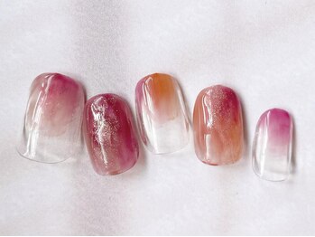 アイネイルズ 梅田店(I nails)/奥行きクリアニュアンス