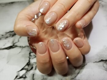 シュガーネイル(sugar nail)/シェルお上品ネイル