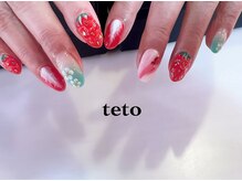 ネイル スタジオ テト(nail studio teto)/《Strawberry nail》