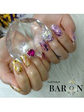 バロン 池袋店(BARON)/パープル×ゴールド