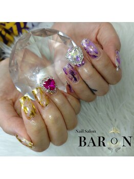 バロン 池袋店(BARON)/パープル×ゴールド