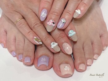 ネイルサロン スクール ビュートバタフライ 相模大野店(BEAUT BUTTERFLY)の写真/業界関係者垂涎の作品を目の当たりにできるのも、Beaut Butterflyならではの高い技術の証！
