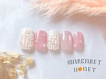 マーガレットハニー 本八幡/ぷっくりツイードネイル