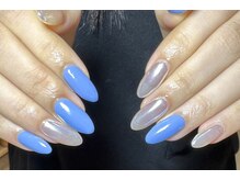 ミアネイル 蕨店(mia nail)/ワンカラー×オーロラ