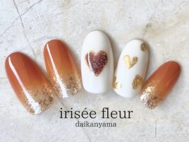 ブラウン×ハートデザイン