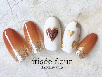 ブラウン×ハートデザイン