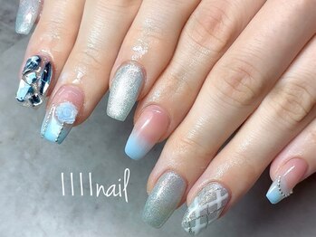イチイチイチイチネイル(1111nail)/春ブルー★