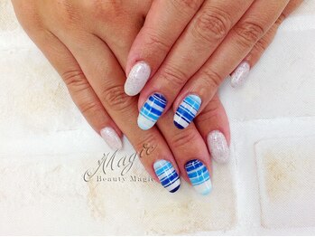 ネイルサロン ビューティーマジック 川口店/ ボーダーネイル