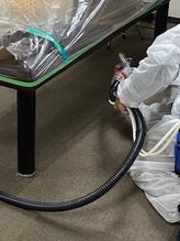 美国/コロナ対策店内を光触媒しました