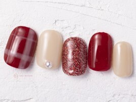 チェックラメパール￥8050