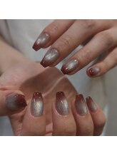 ウェイビーズ ネイル(wavy's.nail)/マグネットグラデーションネイル
