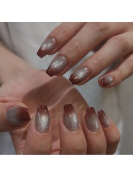 ウェイビーズ ネイル(wavy's.nail)/マグネットグラデーションネイル