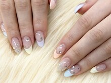 ディーネイル 池袋(D-nail)/【森】パステル フレンチ