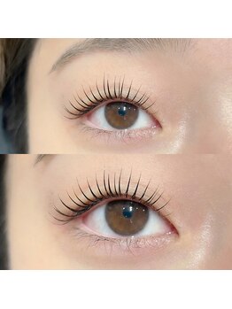 フォクシーラッシュ なんば店(FOXY LASH)の写真/最新トレンド！！【ぷるんとうる艶マスカラパーマ¥5500】朝のメイクも時短◎ダメージレスまつげパーマ♪