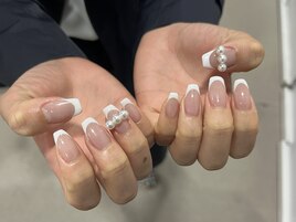 フレンチx韓国ネイル 当日予約ok