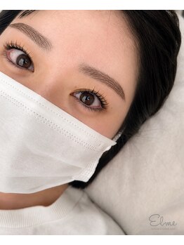 エルメ(Elme)の写真/“眉毛”と“まつ毛”を一度に。黄金律アイブロウ×高持続韓国式まつ毛パーマで“しっくりくる可愛さ”へ♪