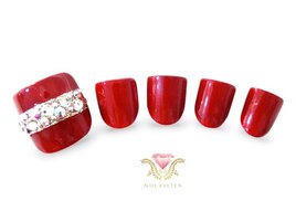 ボルドー フットネイル