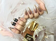 ラズリ(Lazuri)/レオパードフレンチネイル