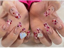 ミイネイル(Me nail)/#バレンタインネイル#ハートホロ