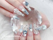 モモアネイル(MomoA nail)の雰囲気（シンプルデザイン）