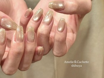 アメリアンドカシェット(Amelie&Cachette)/ニュアンスネイル:aoi
