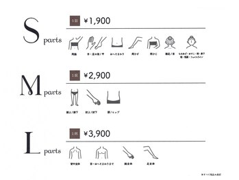 ラフィーヌ(Lafine)/部位別パーツメニューございます