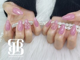 秋ワンカラーネイル