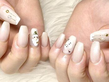 ネイルサロンブリス(nail salon Bliss)/☆ぷっくり3DのXmasネイル☆