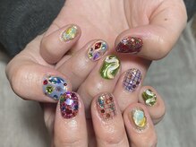 カーティシーネイルズ(curtisii NAILS)/好き盛り盛りキラキラポップ