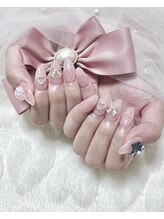 ミニョン(Minyon)/ピンクフラッシュネイル♪