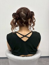 ミカヅキ 赤坂/ツインリボンアレンジヘアセット