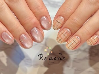 マグネットとチェックネイル