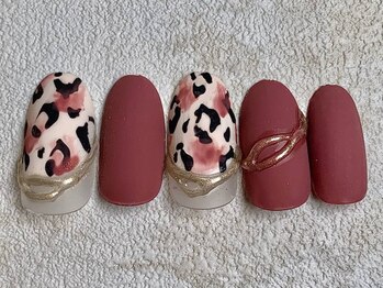 レイネイル 岐阜茜部店(RAY NAIL)/マットレオパード