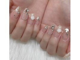 最旬レース柄×ストーン