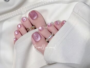 カメリアネイル 川崎(Camellia nail)の写真/サンダル映え抜群！フットネイルワンカラー6200円☆持ち込みデザインも◎