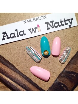アラ ウィー ナッティー ネイル 北千住店(Aala wi Natty nail)/幾何学ネイル《波》