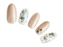 プラスネイル 北千住東口店(PLUS NAIL)/【762】クラシカル花柄￥6,589