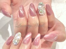 ラグジュアリーネイルズ タカダノババ(Luxury Nails Takadanobaba)の雰囲気（キラキラ☆*大人気マグネットネイル7980yen(敷き詰め1本¥700)）