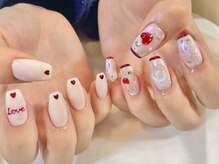 ミイネイル(Me nail)/#バレンタインネイル#ハート
