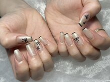 ネイル モア 岐阜駅店(nail mor.)/リボンネイル