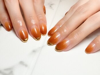 スリーネイル(3sT.Nail)/フィルインで大人のミラーネイル
