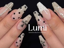 ルミネイル 大宮東口店(Lumi Nail)/ブラックドットガーリー