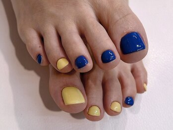 グランビューティー 東静岡池田店(gran beauty)/バイカラーフットネイル★