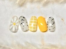 ネウィ ネイル 銀座(newi nail)/パラジェル　花柄ネイル