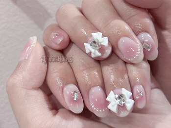 ダークハニー 原宿店(Dark Honey)/チークバレエコアネイル